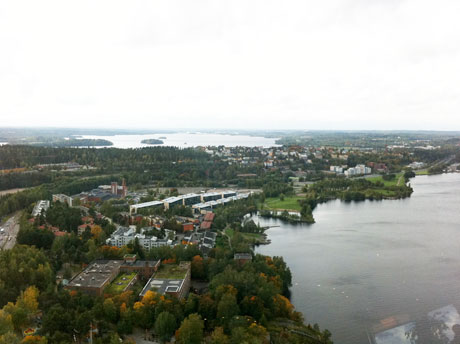 Blick vom Näsinneula, Tampere